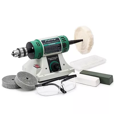 Bench Buffer Jewelry Polisher Adjustable Variable Speed Bench Polisher Wit... • $142.69