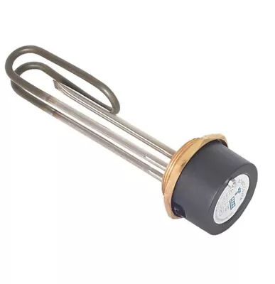 Tesla TIH640 11″ Incoloy Immersion Heater 2.1/4″ Boss 3kW 7  Incoloy Thermostat • £19.99