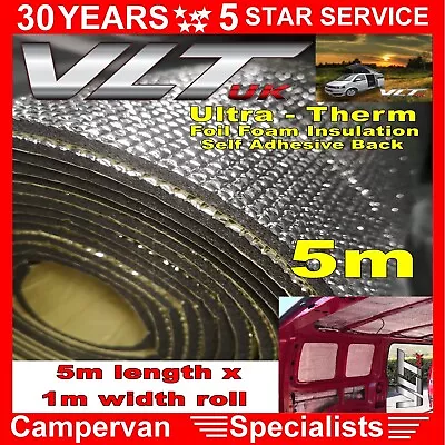 £38.99 • Buy Camper Van Insulation Foam Sound Proof Deadening Floor Roof 7mm Vw T 5 6 Car 5m
