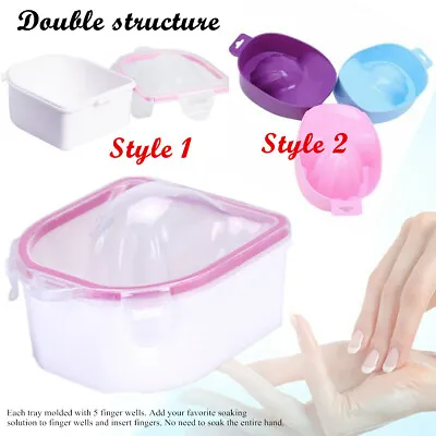 Professional Nail SPA Resistant Soak Off Warm Water Bowl Manicure Soak Bowl • £4.18