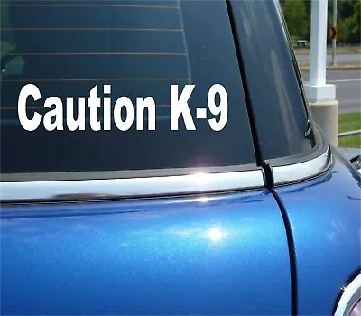 Caution K9 Dog Police German Shepherd Belgian Malinois Decal Sticker • $2.94