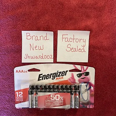 Energizer Max AAA Alkaline Batteries 24 Pack⭐️NEW & SEALED!⭐️Exp. 2035!FRESH! • $14.99