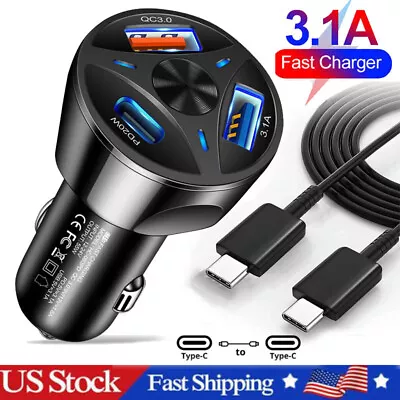 USB-C PD Fast Car Charger Type C Cable For Motorola Razr 40 Ultra Edge+ (2023) • $8.99