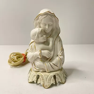 VTG Madonna & Child Night Light Nursery Portable Lamp Underwriters Laboratories • $42