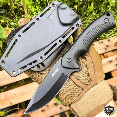9  Military Tactical FIXED BLADE Survival Hunting Combat KNIFE W/ Kydex Sheath • $14.20