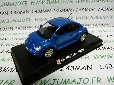 AP64 Car 1/43 AUTOPLUS IXO: VW VOLKSWAGEN New Beetle 1998 Blue • $9.61