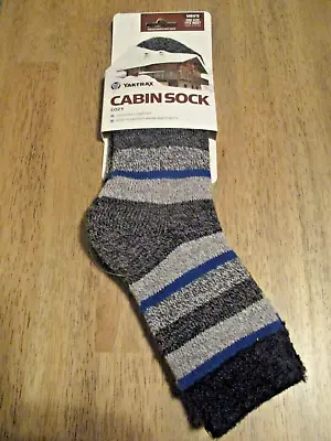 1 PAIR MENS YAKTRAX COZY CABIN SOCKS One Size WARM & TOASTY • $9.59