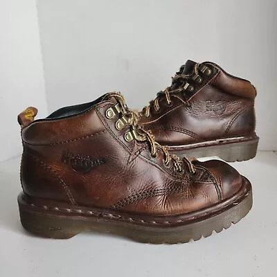 Vintage Dr Doc Martens Boots Y2K AW004 8287 Men 7 Women 8 UK 6 England Brown • $74.98