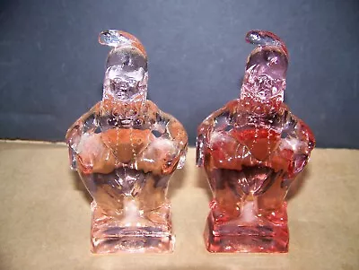  Lot Of 2 Mosser 1983 Clear Carnival Glass My Rainbow The Clown Figurine • $19.95