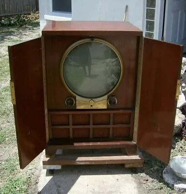 Vintage Mid Century 1940's-1950's ZENITH Round Screen Floor TV Television • $350