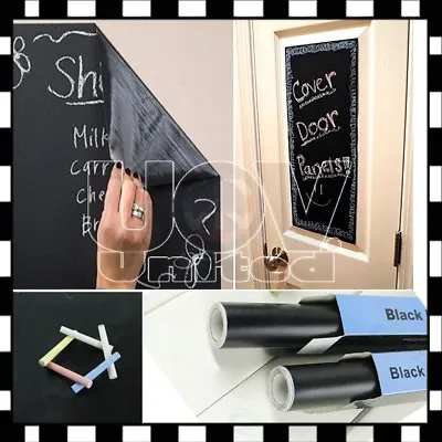 $9.95 • Buy 200cm X 45cm Chalk Board Blackboard Removable Vinyl Wall Sticker Decal Learning