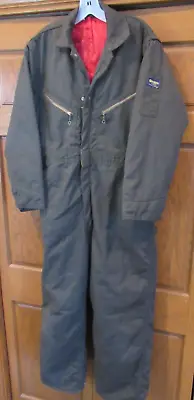 Vintage Oshkosh B'Gosh Men's Size Small Brown Insulated Lined Coveralls USA  • $69.99
