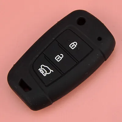 $10.96 • Buy Silicone Remote Smart Key Fob Case Cover Fit For Hyundai I30 Solaris Verna Kona