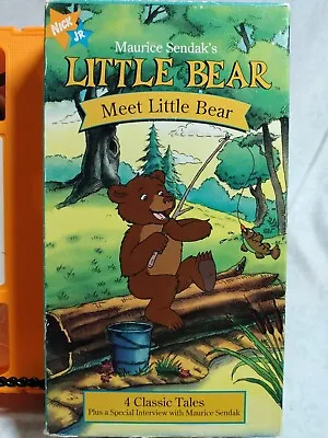 Maurice Sendak’s Little Bear - MEET LITTLE BEAR - VHS Tape Nick Jr. (1997) • $7.64