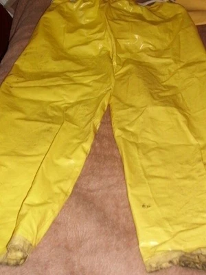 £9.99 • Buy Firemans Oilskin Trousers Large Size
