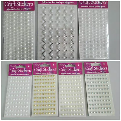£2.09 • Buy Eleganza Self Adhesive Glitter Gems Craft Stickers Diamante Numbers & Letters