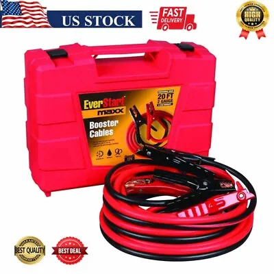 20 Foot 2 Gauge Automotive Booster Cables Jumper Cables Heavy Duty SUVs Trucks • $67.31