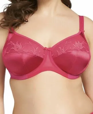 Elomi Caitlyn Bra Raspberry Pink Satin 36E Underwired Side Support Full Cup 8030 • $34.68