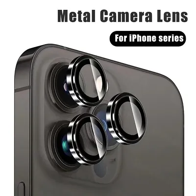 For IPhone 12 13 14 15 Pro Max Camera Len Metal Screen Protector Full Lens Cover • £3.99