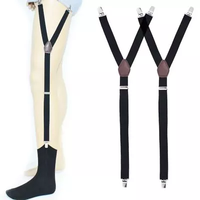 Shirt Stays For Men Y-Style Adjustable Elastic Shirt Garters Holders Non-Slip • $10.60