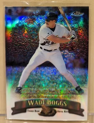 1998 Topps Finest DUAL SIDED REFRACTOR #158 Wade Boggs HOF RARE ICONIC PARALLEL • $12.95