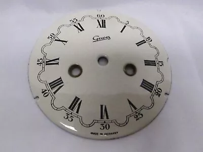 Vintage Porcelain/Enamel Geioes Clock Face Dial~Germany~Roman Numeral~5-5/8 ~NOS • $19.99