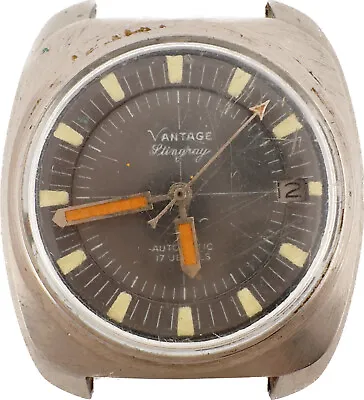 Vintage Vantage Stingray 17 Jewel Men's Automatic Wristwatch ST 173A Incomplete • $155