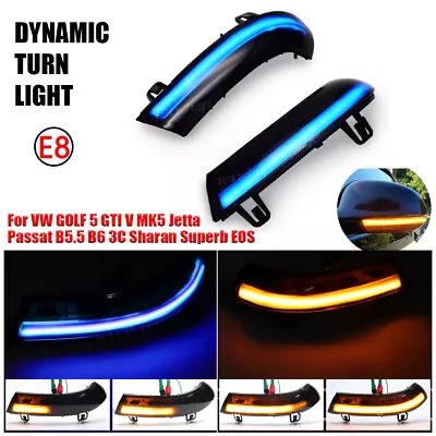 For VW Golf 5 MK5 Jetta Passat Dynamic LED Turn Signal Light Rear View Mirror • $24.99