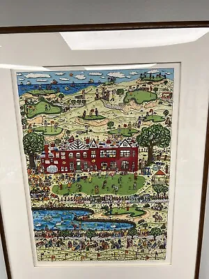 James Rizzi  Daddy's Country Club  1989 Hand Signed 3-D Serigraph Pop Art - MINT • $4299.99