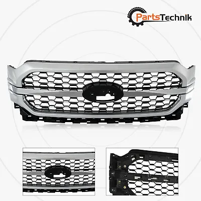 For 2021-2023 Ford F150 Front Upper Bumper Grill Grille Honeycomb W/ Silver Trim • $329.99