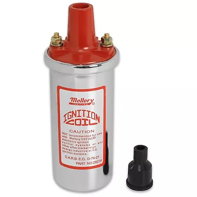 Mallory 29219 Street Performance Ignition Coil Chrome Coil 12 Volt  • $86.96