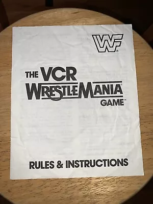 Akklaim WWF VCR Wrestlemania Game Instruction Book Wrestling Hogan Andre • $5