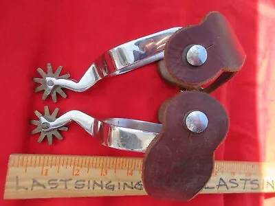 Vintage  WESTERN  ENGRAVED Pair SPURS 03 8126 ( UMUSTCTHEM ) (20s) • $51