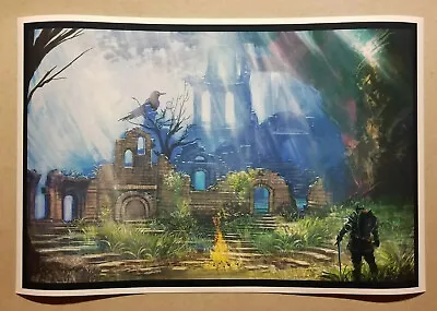 Dark Souls Firelink Shrine Poster -- Video Game Landscape Dark Souls Elden Ring • $18.95