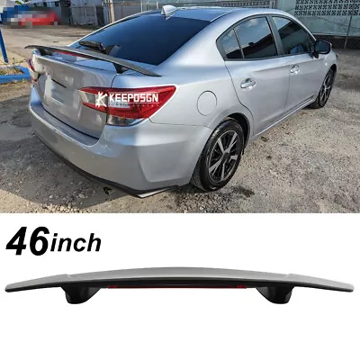 ABS 46'' Car Rear Trunk Spoiler Wing For Subaru IMPREZA WRX STI Sedan 2008-2014 • $94.52