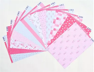 12 X Holly Hobbie Printed Background Card - 300gsm Variety Pack -  (504) • £2.40