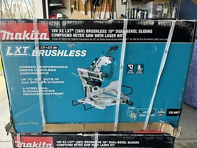 Makita 18V 5.0Ah X2 LXT  (36V) Brushless 10 In. Compound Miter Saw XSL06PT • $797.97