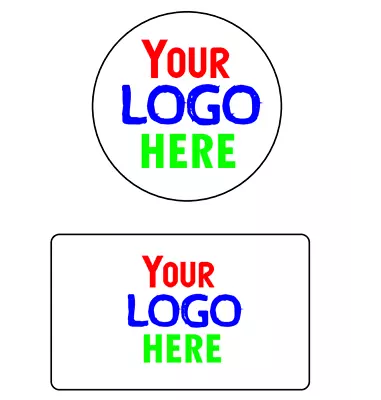 Personalised Business Name Stickers Company Seals Your Logo Here Address Labels • £1.99