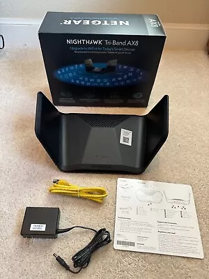 Netgear Nighthawk AX8 Tri-Band 8-Stream AX6200 WiFi 6 Router (RAX78-100NAS) • $59.99