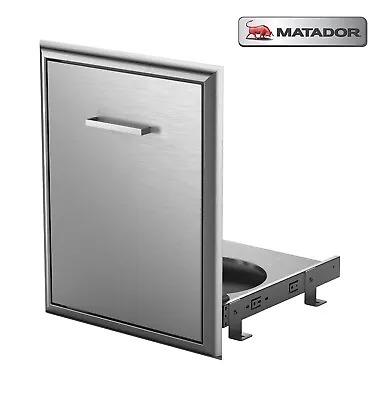 Matador Slide In Out BBQ Gas Bottle Drawer 304 Stainless Steel For Built In BBQ • $329