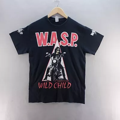 £16.88 • Buy W.A.S.P T Shirt Medium Black Wild Child Graphic Print Grunge Rock 2015 Tour Mens