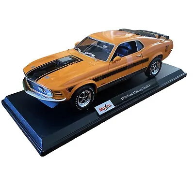 Maisto 1:18 1970 Ford Mustang Mach 1 Diecast Model Car Special Edition Kids Gift • $59.95