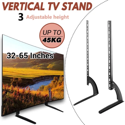 $20.99 • Buy Top TV Stand Legs Bracket Mount Base Universal Table For 32~65'' LED LCD  TVs