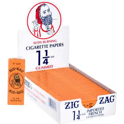 $48.99 • Buy 24pk - Zig Zag Orange Slow-Burning 1 1/4 Rolling Papers