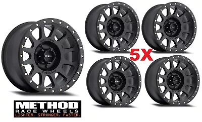 17 Method Nv Mr305 Matte Black Wheels Rims 17x8.5 Fits Toyota Mr30578560500 5 • $1495