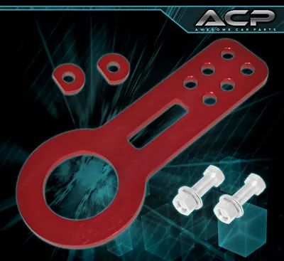 Universal Front Tow Hook Sport Sturdy Hauling Vip Jdm Anodized CNC Aluminum Red • $13.99