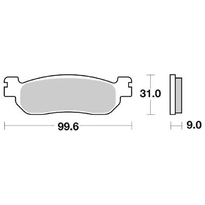 Brake Pads SBS 155 CT Yamaha YP Majesty Dx (5df) 250 1998 2000 • $45.28