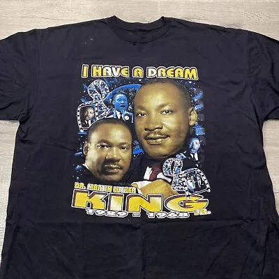 Vintage Martin Luther King Jr. T Shirt Rap Tee MLK I Have A Dream 3XL XXXL • $17.49