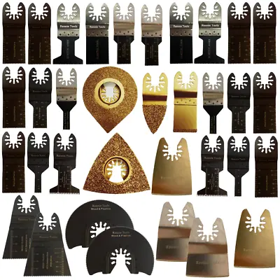 36pc Oscillating Multi Tool Blades Set Saw Blade For Wood Metal Grouting Cutter • £43.99