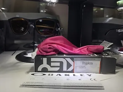 BNIB Oakley Sunglasses Frogskins OO9013-E255 Matte Black Prizm Bronze FIRE & ICE • $199.99